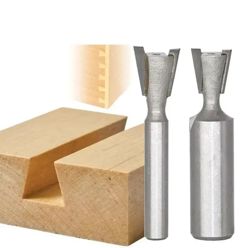 

1PC 1/2" 12.7MM Shank Milling Cutter Wood Carving Dovetail Wood Cutter Dovetail Router Bits For Wood Engraving Milling