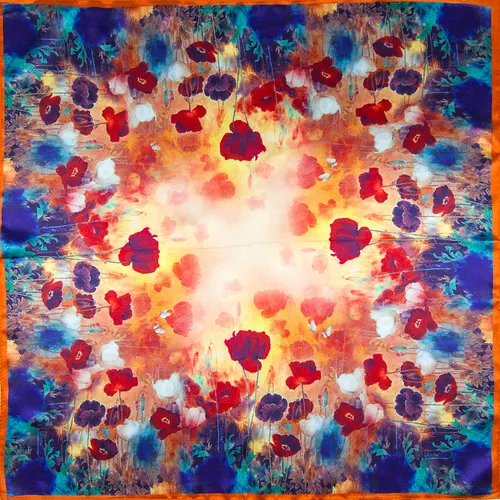 Imagen 2 del producto 100% bufanda de seda pura para mujer, pañuelo para la cabeza para mujer, pañuelo de seda Natural para niño, pañuelo cuadrado de bolsillo superior para hombre