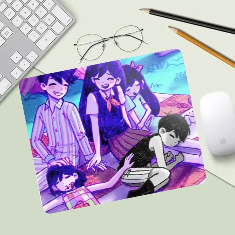 omori Game Mousepad Computer Desk Mat Table Keyboard Pad Laptop Cushion Non-slip Deskpad