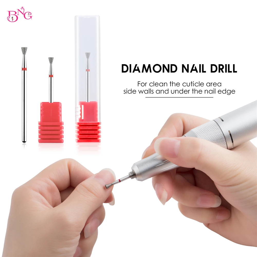 BNG Diamond Nail Drill Bit All for Electric Nail Polishing Milling Cutter Remove Burr Gel Rotary Grinding Equipment Accessories