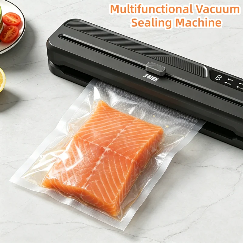 Vacuum Sealing Machine Food Packaging Machine Freshness Sealing Machine Plastic Sealing Machine Includes 10 Free Vacuum Bags view 2