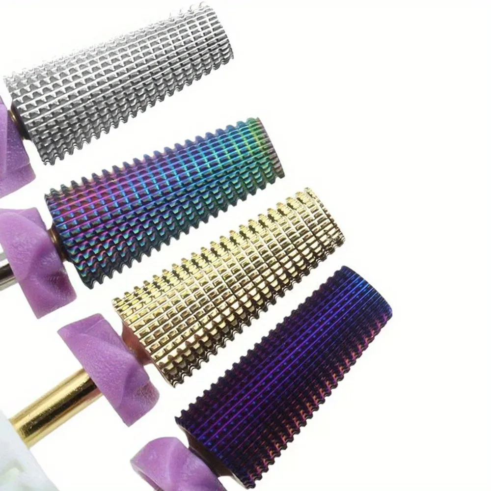 5in1 2XF Tungsten Steel Nail Drill Bits，Multi-Functional Carbide With High Hardness For Long-Term Gel Rem image 2