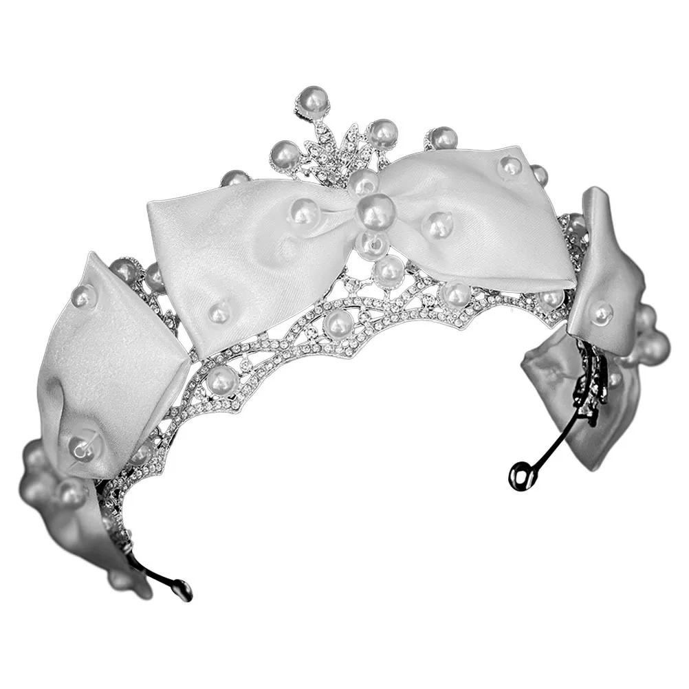 

Elegant Rhinestone Bow Crown Bridal Hair Accessory Wedding Crown for Bride Birthday Accessories Women Bridal Crowns for Wedding