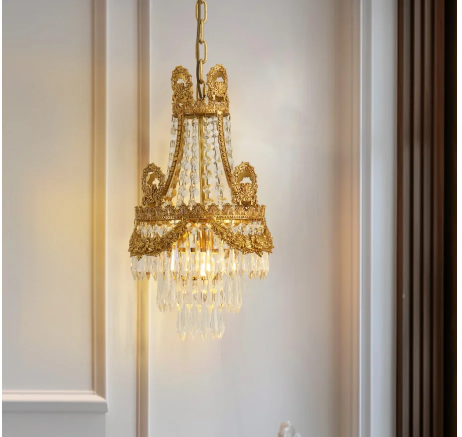 

Household Brass Pendant Lights D30cm H50cm Decora Stairway Corridor Home Garden Bronze Carnival Pendant lamps LED Dining Lights