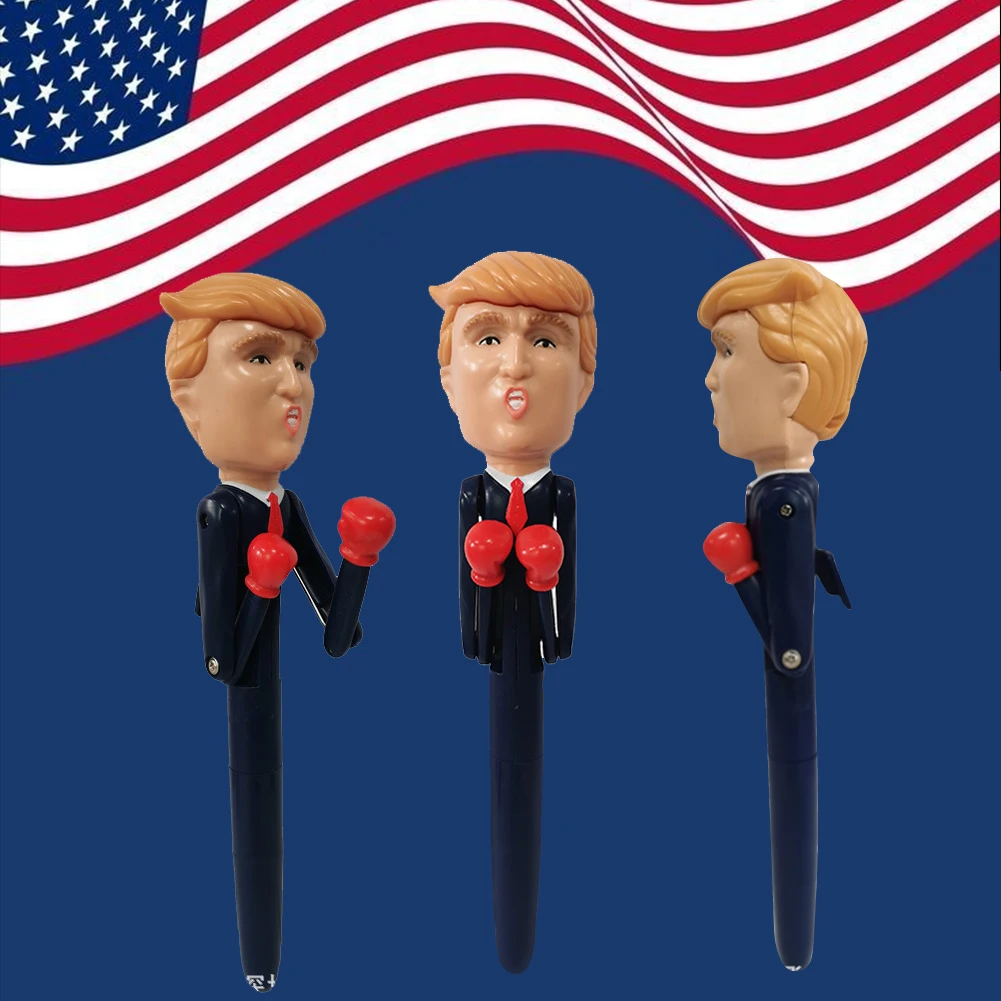 

Trump Merchandise with Real Voice Trump Boxing Pen Gag Gifts Christmas Birthday Party Supplies Funny Gifts for Men