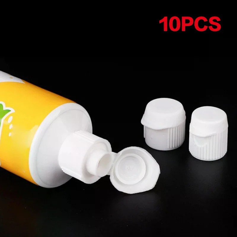 10pcs Toothpaste Cap Flip Lid Travel Toothpaste Cover Toothpaste Lid Plastic Toothpaste Caps Screw-in Toothpaste Caps