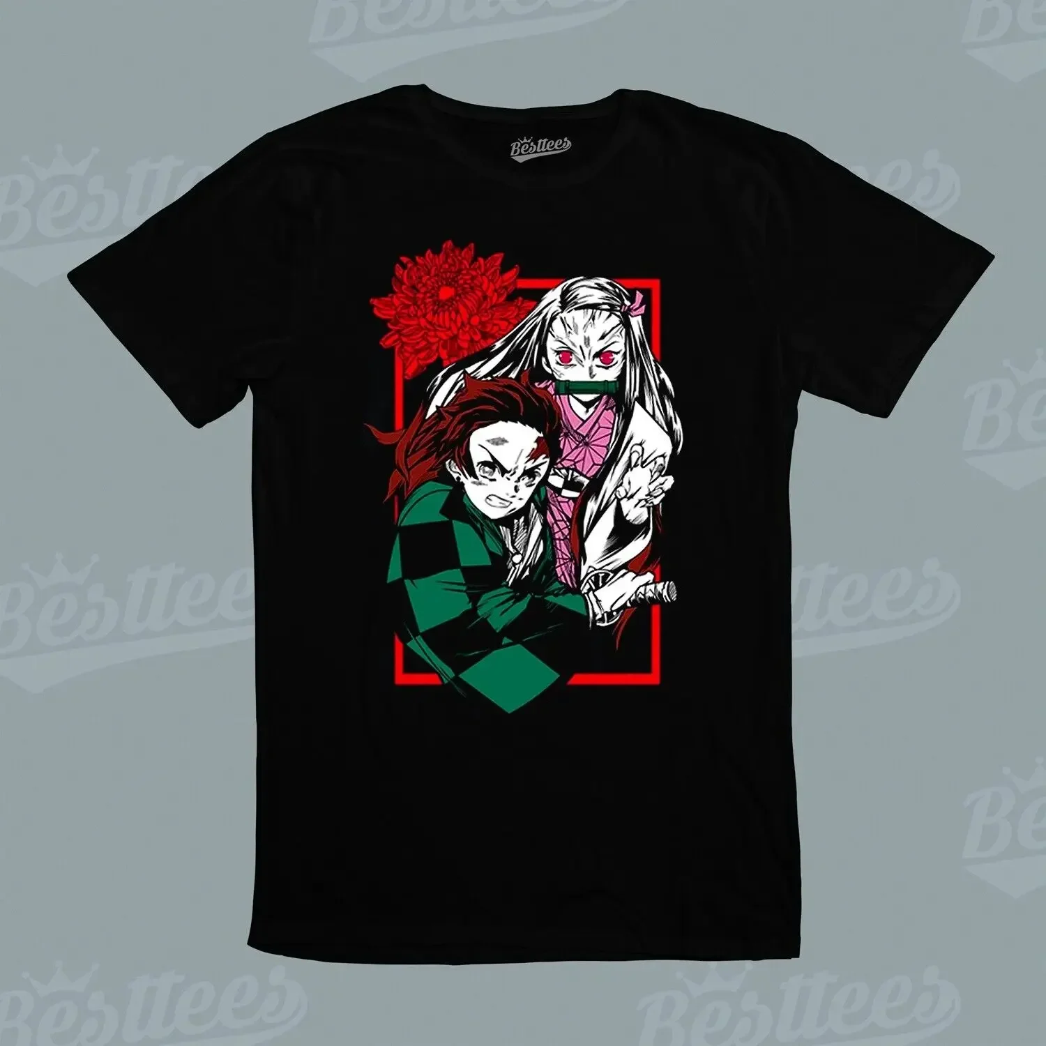 UNISEX  Adult MEN WOMEN JAPANESE Anime Demon Slayer Tanjiro Nezuko T-Shirt