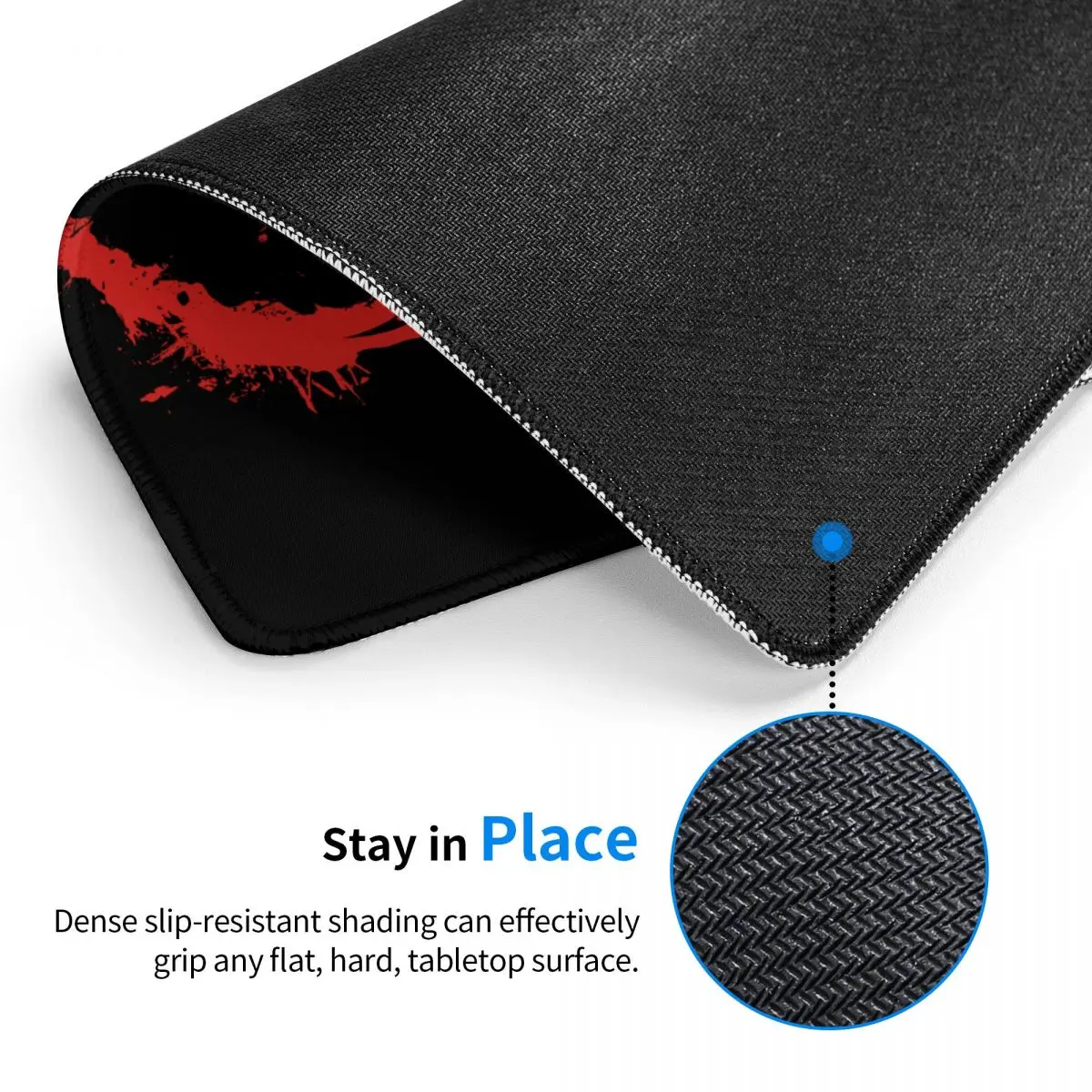 Custom Deadpool Splatter Mouse Pad Non-Slip Rubber Base Gamer Mousepad Accessories Office Laptop Mat