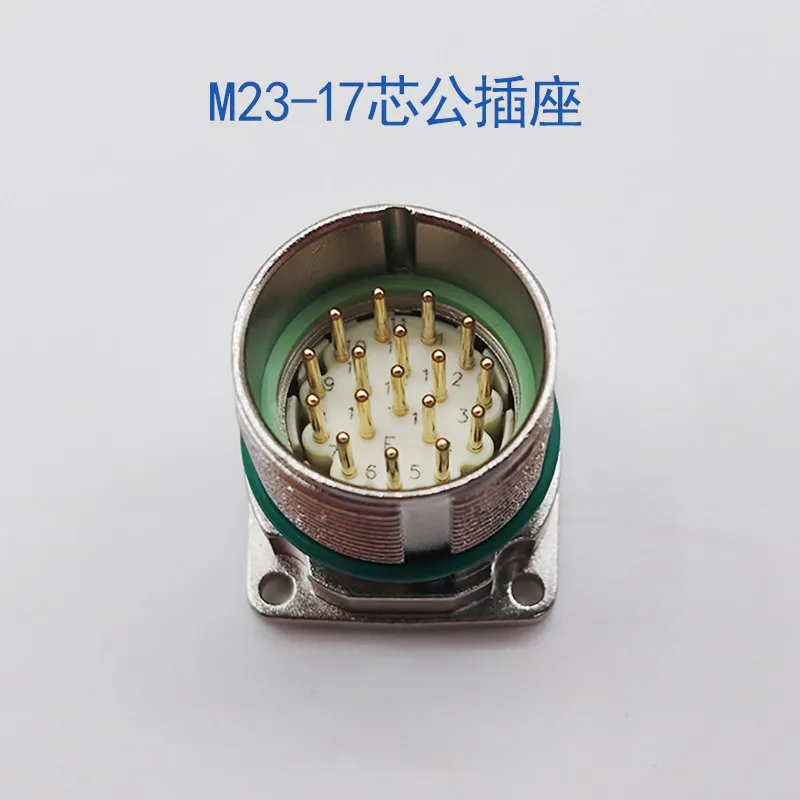 M23 Aviation Plug 623 Connector Servo Signal Feedback Encoder Female Head 12 Pins 17 Pins Cable Connector
