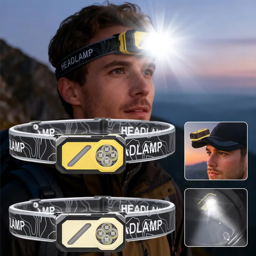 السوبر مشرق متعدد الوظائف مشبك صغير ضوء USB قابلة للشحن المحمولة الشعلة مصباح يدوي RGB LED EDC الأضواء مع جيب M W7S7 #4