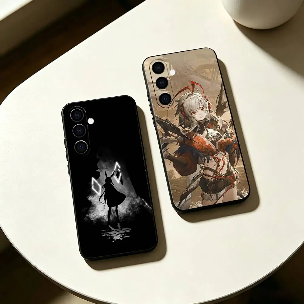 Mobile game A-Arknights Phone Case For Samsung Galaxy A73,A72,A71,A70,A53,A52,A51,Others Soft Black Cover