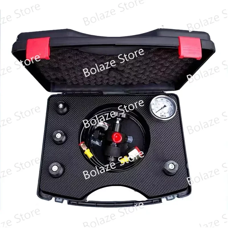 0-400Bar 6000Psi Pressure Gauge Test Kit    Hydraulic Accumulator Nitrogen Charging Valve Five Types of Adapters