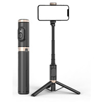 Wireless Bluetooth Selfie Stick Tripod Hidden Design Reinforced Aluminium Alloy Adjusted Selfie Rod with Phone Clip Holder