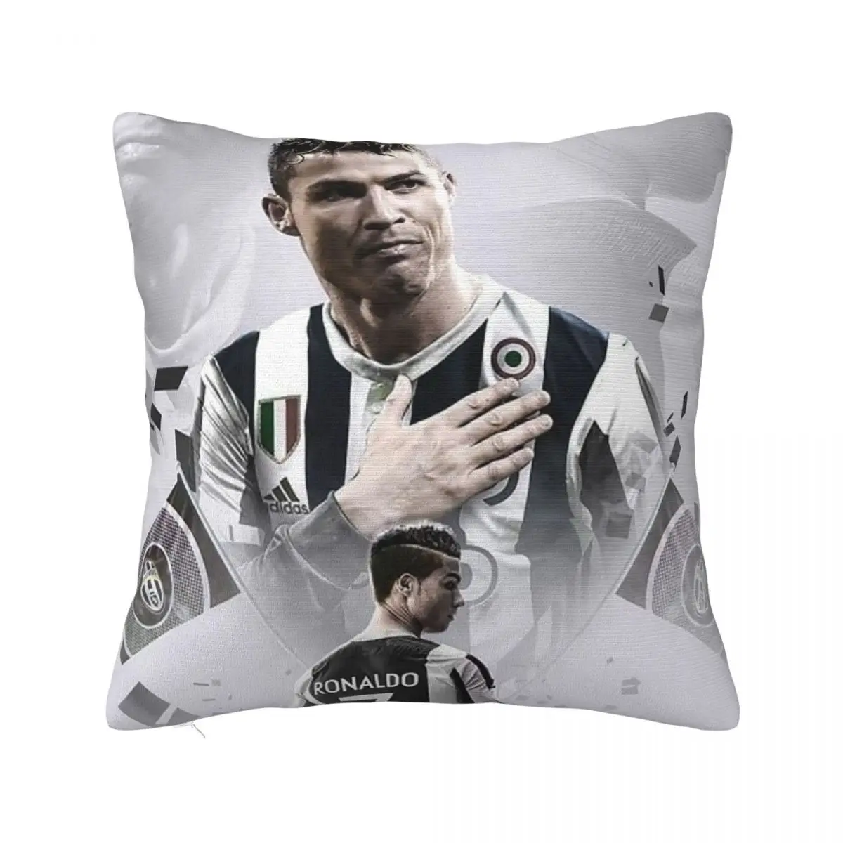 CR7 Football Soccer Square Pillowcases Polyester Bed Ronaldos Cushion Case Cute Decorative Throw Pillow Case 45*45