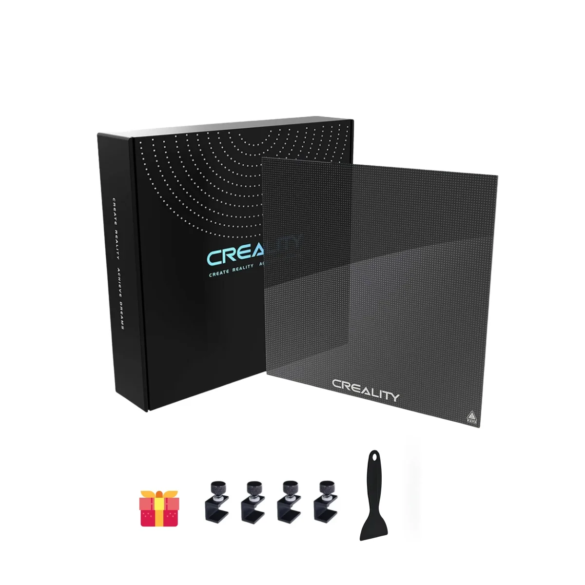 

Creality Ender 3 Glass Bed Upgraded 3D Printer Tempered Glass Plate Build Surface 235x235x4mm for Ender 3/Ender 3 Pro/Ender 3 V2