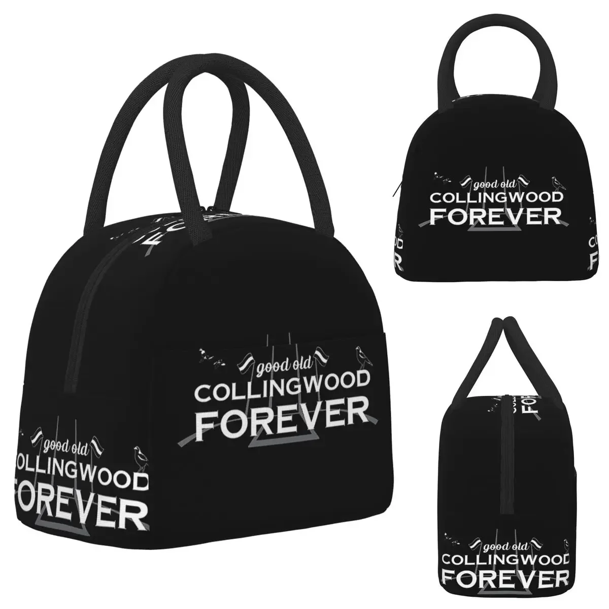 Good Old Collingwood Forever - Collingwood Theme Song Insulated Lunch Bag for Kids School Cooler Thermal Lunch Boxes Container