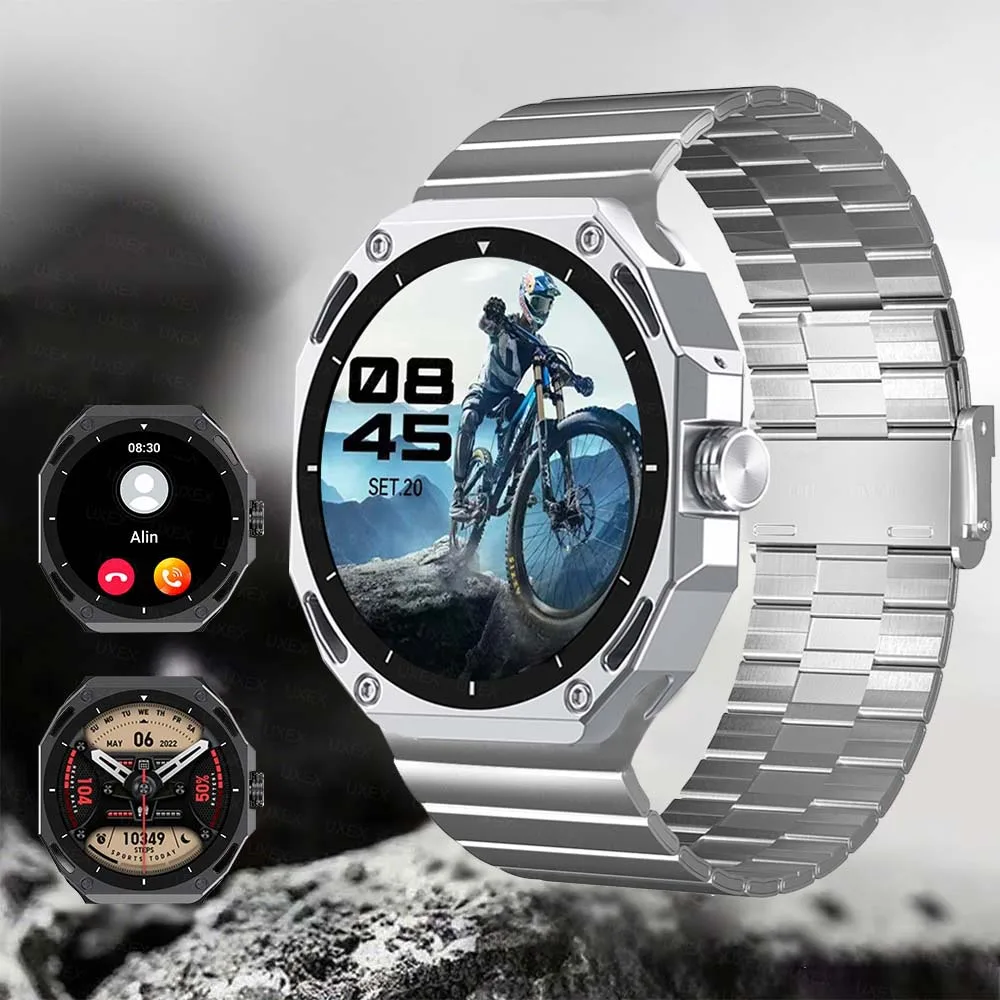 Business Smart Watch Men 1.53 HD Display Health Tracking Bluetooth Call Voice Assistant Global Version Sports Smartwatch Outdoor