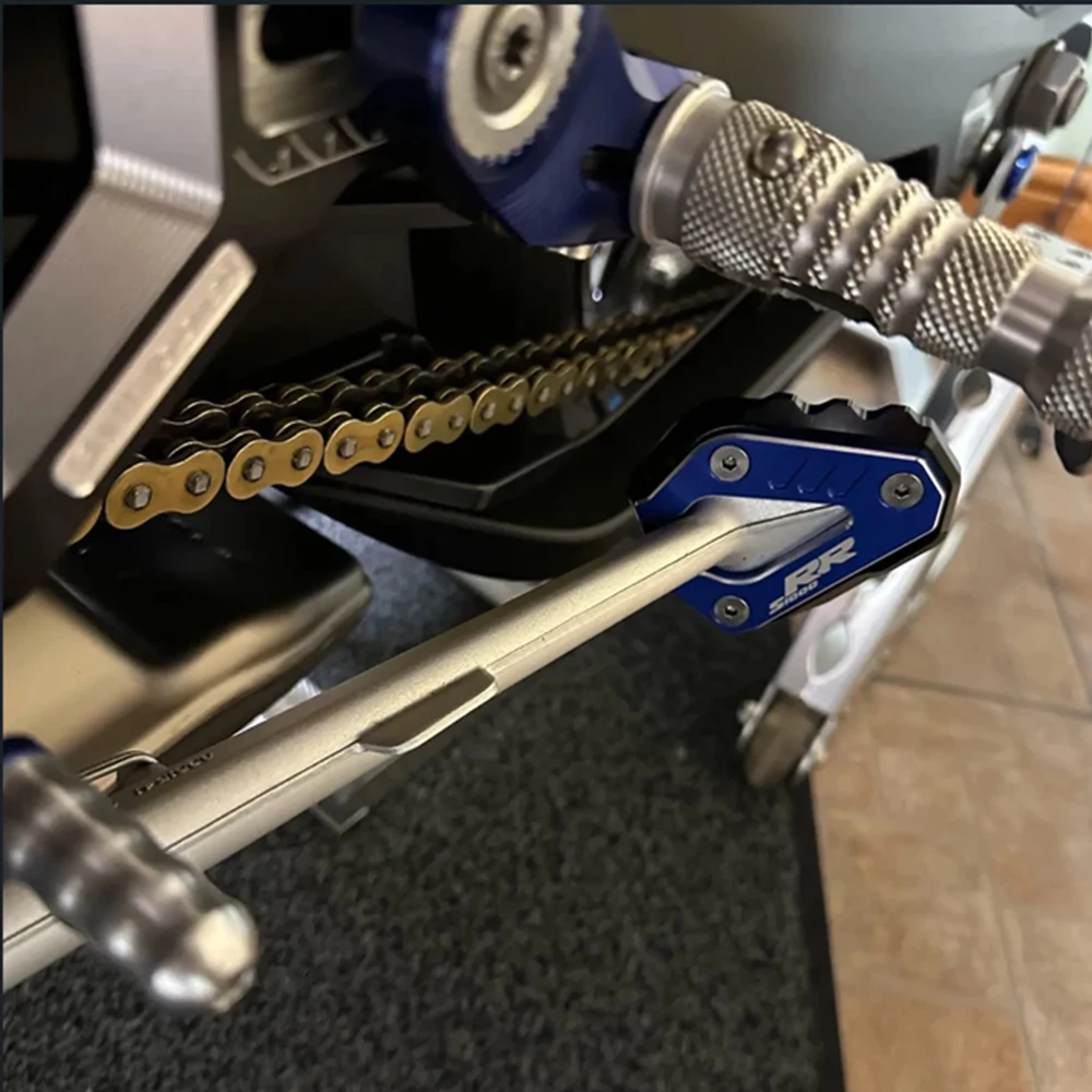 ل BMW S1000R 2021-2024 S 1000 RR S1000RR 2019-2024 M1000RR CNC دراجة نارية مسنده الجانب حامل تمديد الوسادة الإطارات صمام قبعات #3