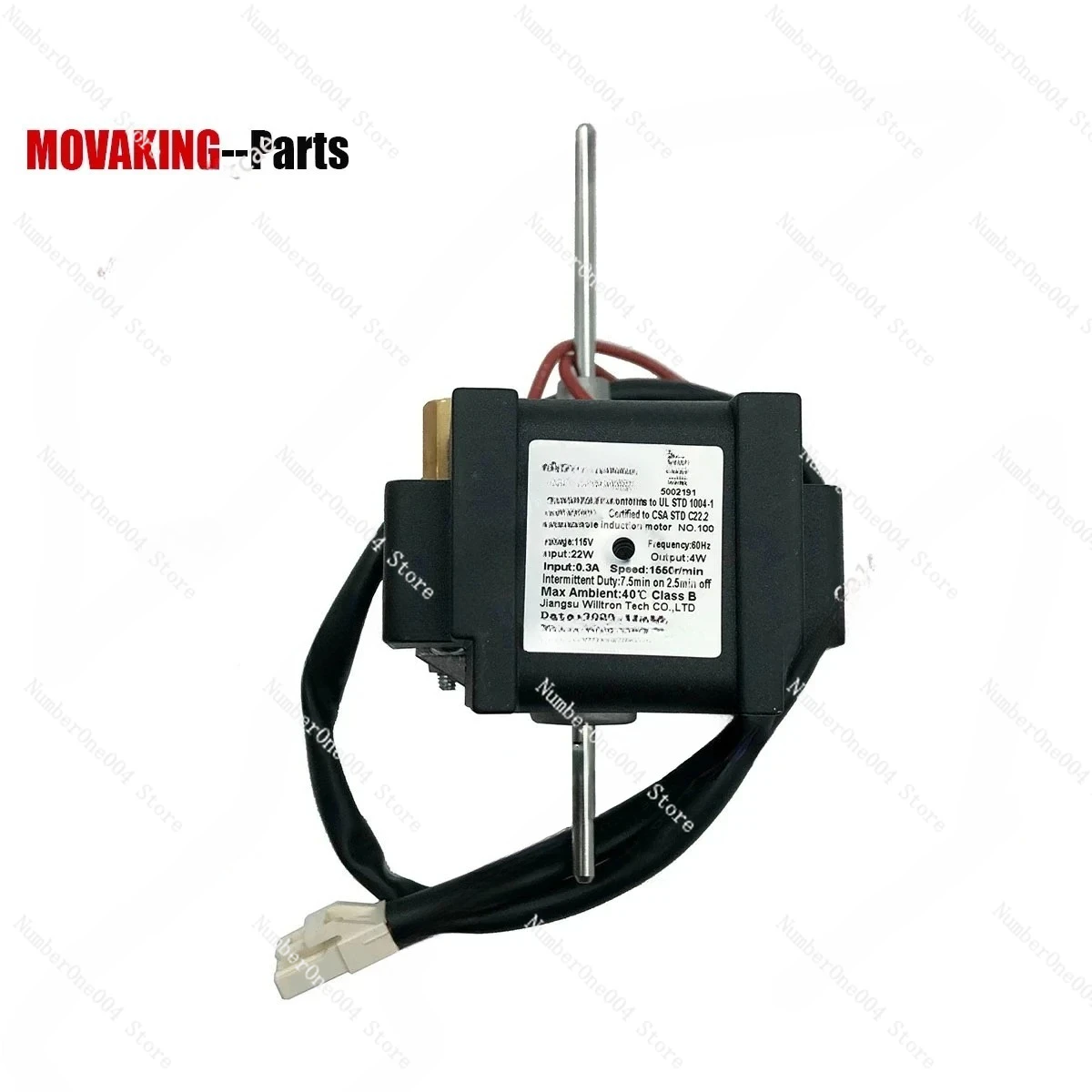 Refrigerator Accessories Refrigeration Fan Input 22W Output 4W 1550RPM 115V ZYD-2J-22 Series Freezer Fan Shaded-Pole Motor