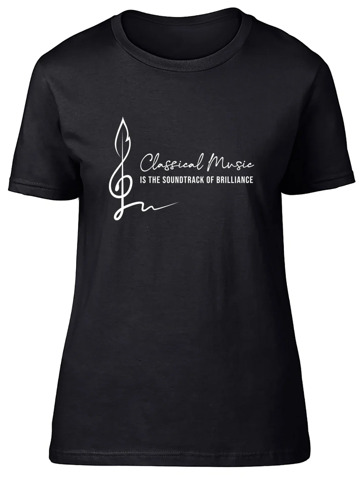 Classical Music Womens T-Shirt The Soundtrack of Brilliance Ladies Gift Tee