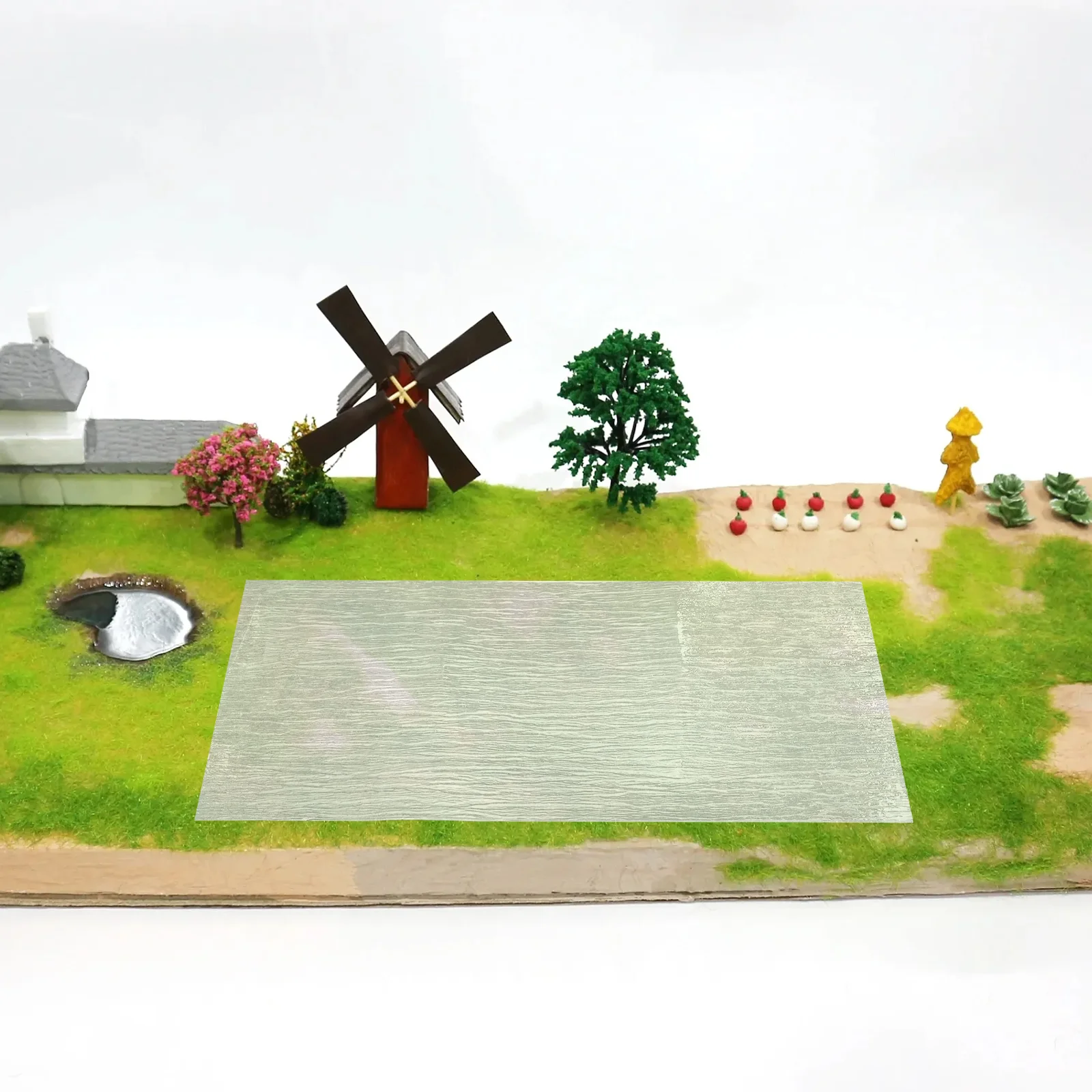 Sandbox Modeling Water Ripple Papers Fake Plastic Texture Adorn Table DIY Supplies Basing Artificial