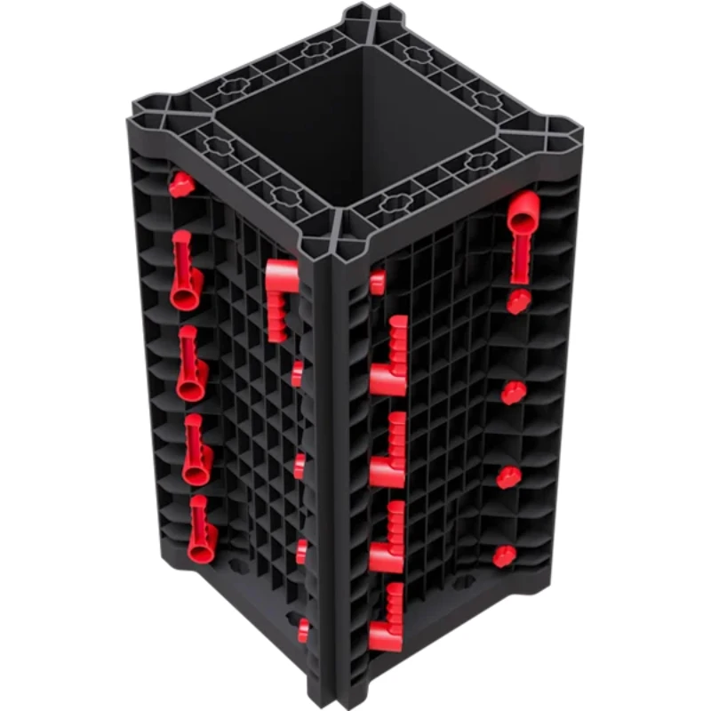 

Lightweight Reusable Modular Adjustable Building Column Plastic Formwork for Concrete Buildings