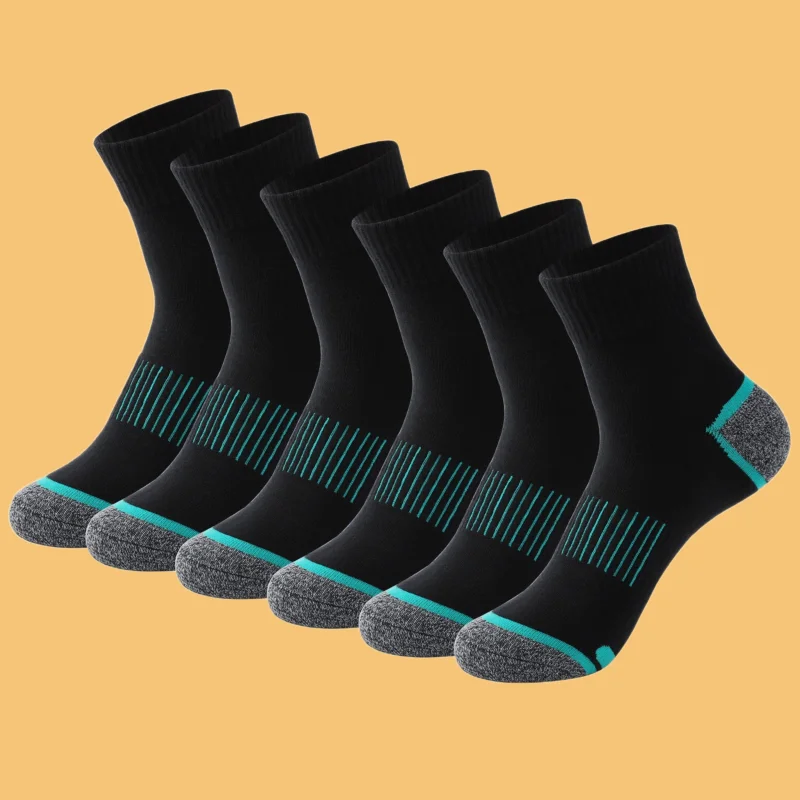 5/10 Pairs Outdoor Mountaineering Sports Socks Sweat-absorbing And Deodorizing Basketball High Quality Breathable Mid-tube Socks