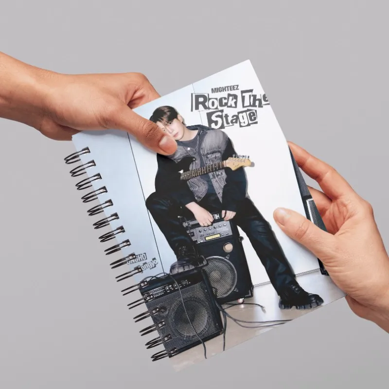ATEEZ Character Prop A5 Dairy Journal Student Office Daily Supplies San Hongjoong Jongho Mingi Fansign Spiral Notebook Fans Gift
