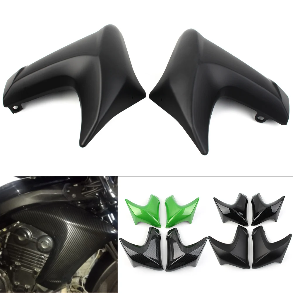 

2Pcs Motorbike Radiator Cap Fairing Compression Plate Protector Guard For KAWASAKI ER6N 2012 2013 2014 2015 2016 ABS Plastic