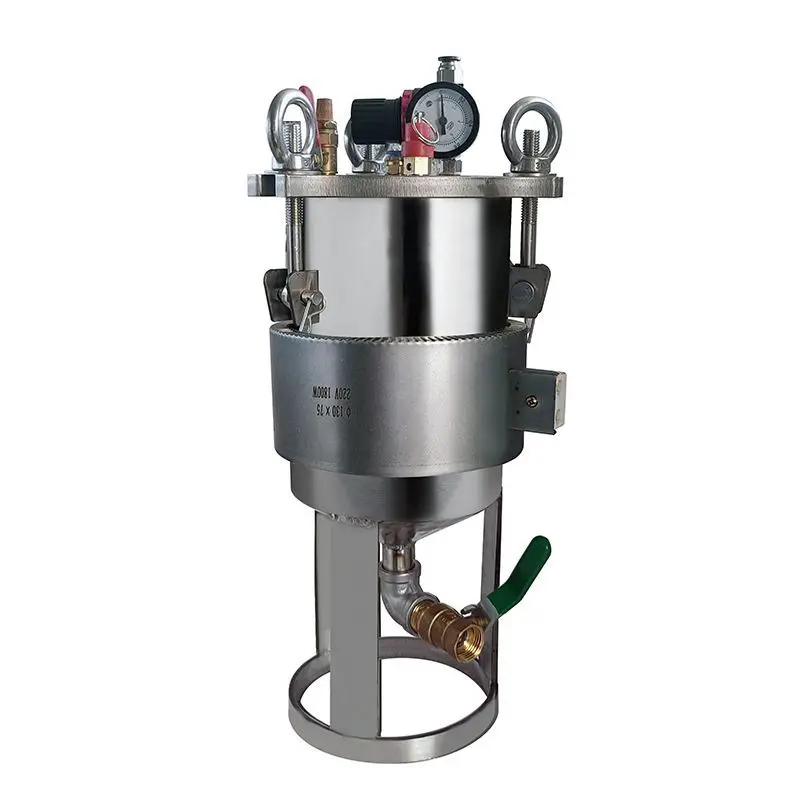 Stainless steel pressure barrel control belt Heating tank Pneumatic constant temperature dispensing barrel glue filling machine