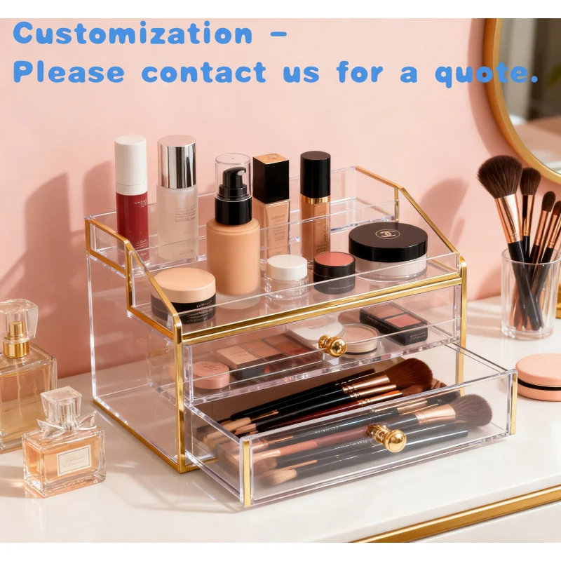 

custom.Custom Factory Acrylic Classic Transparent Display Rack Cosmetics Decoration Stand Retail Store Storage