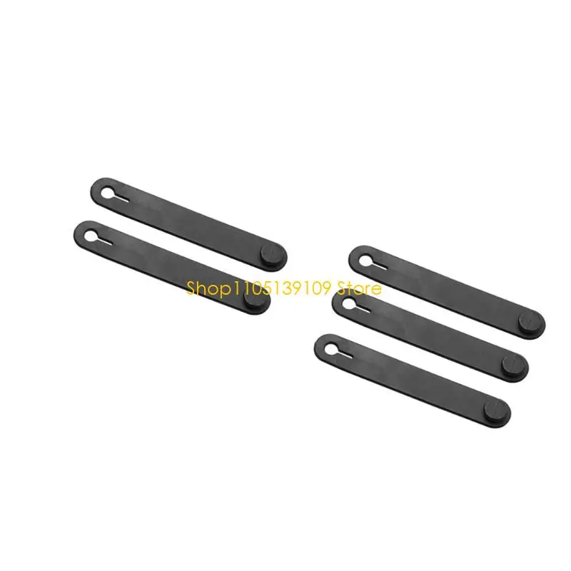 

P5ED Reusable Silicone Cable Ties For Motorcycles Ebikes High Temp Resistance Up To 500°F Easy Install Lightweight No Tools