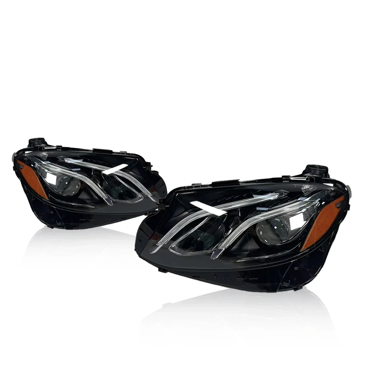 

New LED Headlight Upgrade Modified Full Head Lamp For Benz E Class W213 US 2016-2019 Turn Signals Daytime Running Lights