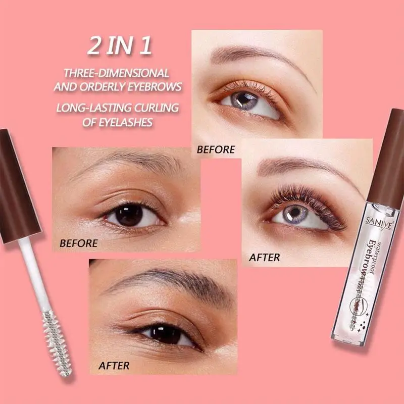 Kosmetik klares Augenbrauen gel langlebiges Wimpern fixgel wasserdichtes transparentes Augenbrauen-Fixgel für Augenbrauen Make-up z4q2 – Detail 21