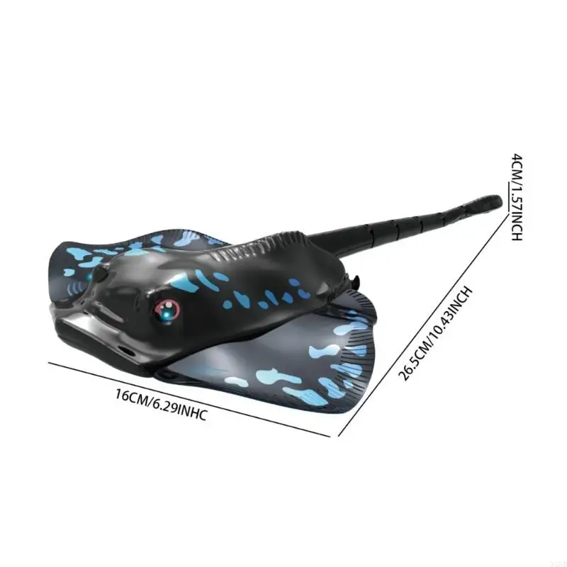 Realistic Manta Ray Swimming Fish Toy 2.4G Remote Control Waterproof Swimming Robot Fish Toy For Children Pool Lake Toy