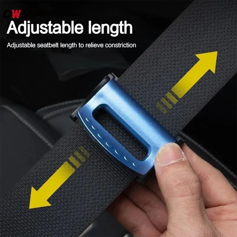 

4-цветные универсальные автомобильные ремни безопасности, зажимы, регулируемая безопасная автоматическая пряжка, пластиковый зажим, украшение интерьера, автомобильные аксессуары