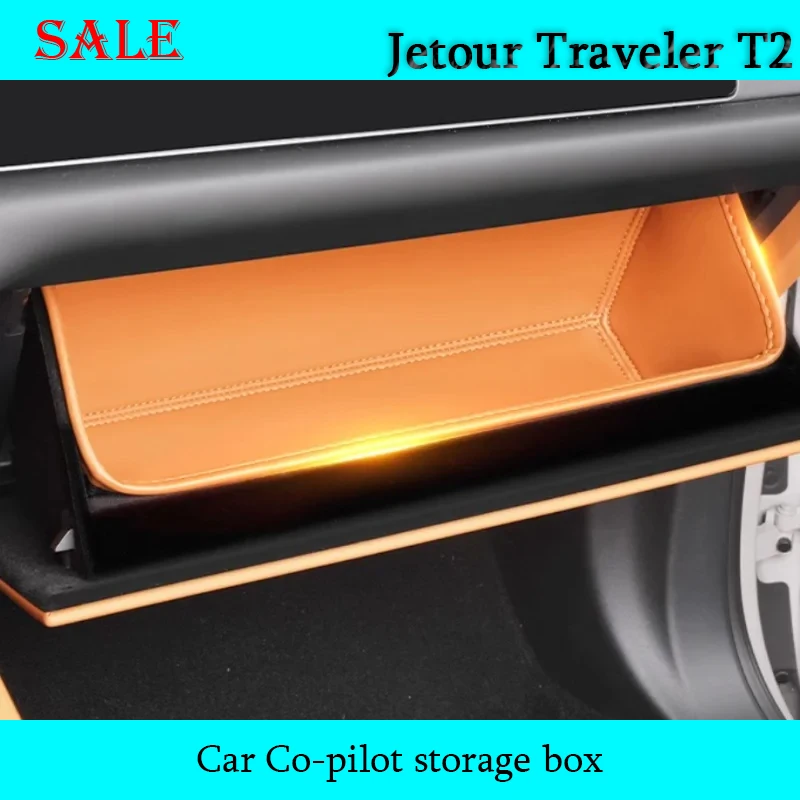 Fit for JETOUR Traveler T2 2023-2024 Auto Door Storage Box Co-pilot Glove Box Storage Box Automotive Interior Decoration Parts