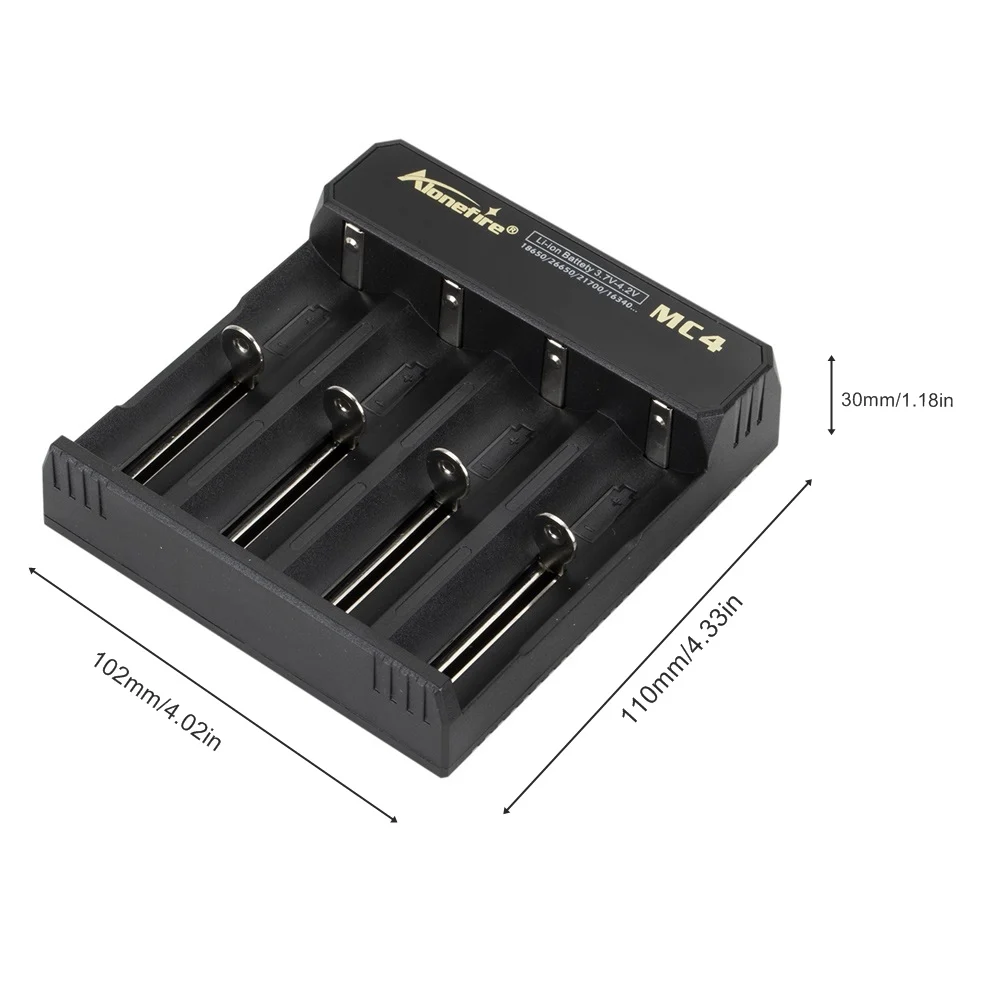 4-Channel 5V 2A USB Charger For 3.7v Rechargeable Li-ion Battery 26650/16340/14500/21700/18650/10440 Flashlight Headlamp Torch image 3