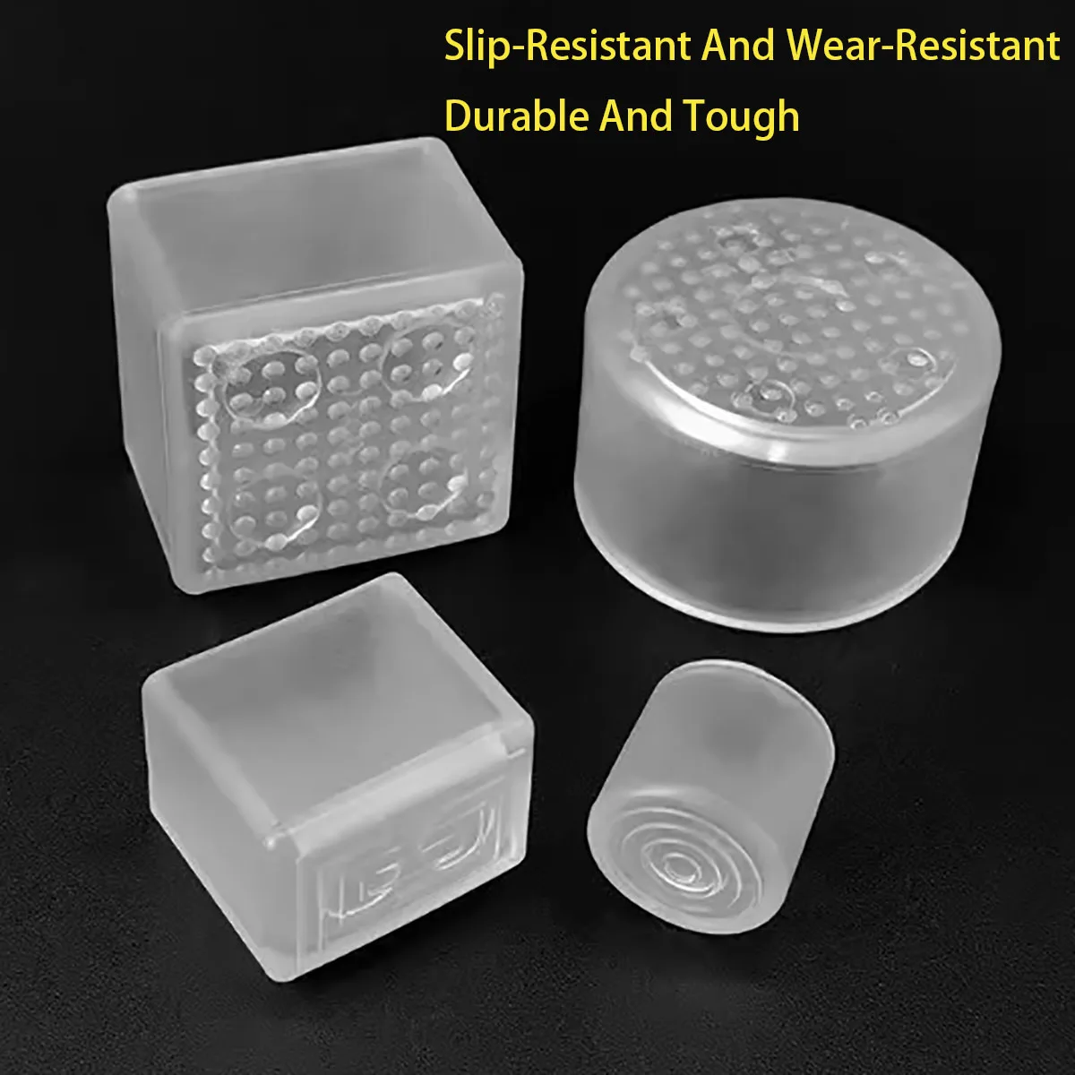 

Square/Round PVC Transparent Soft Rubber Plug Cover Furniture Table and Chair Leg Cushion Protector