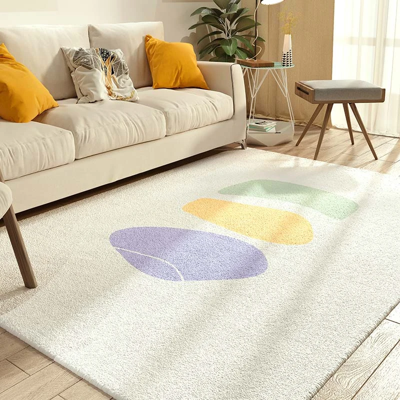 Ins Style Thickened Plush Carpets Bedroom Decor Bedside Carpet Cloakroom Dressing Table Rug Simple Living Room Decoration Rugs