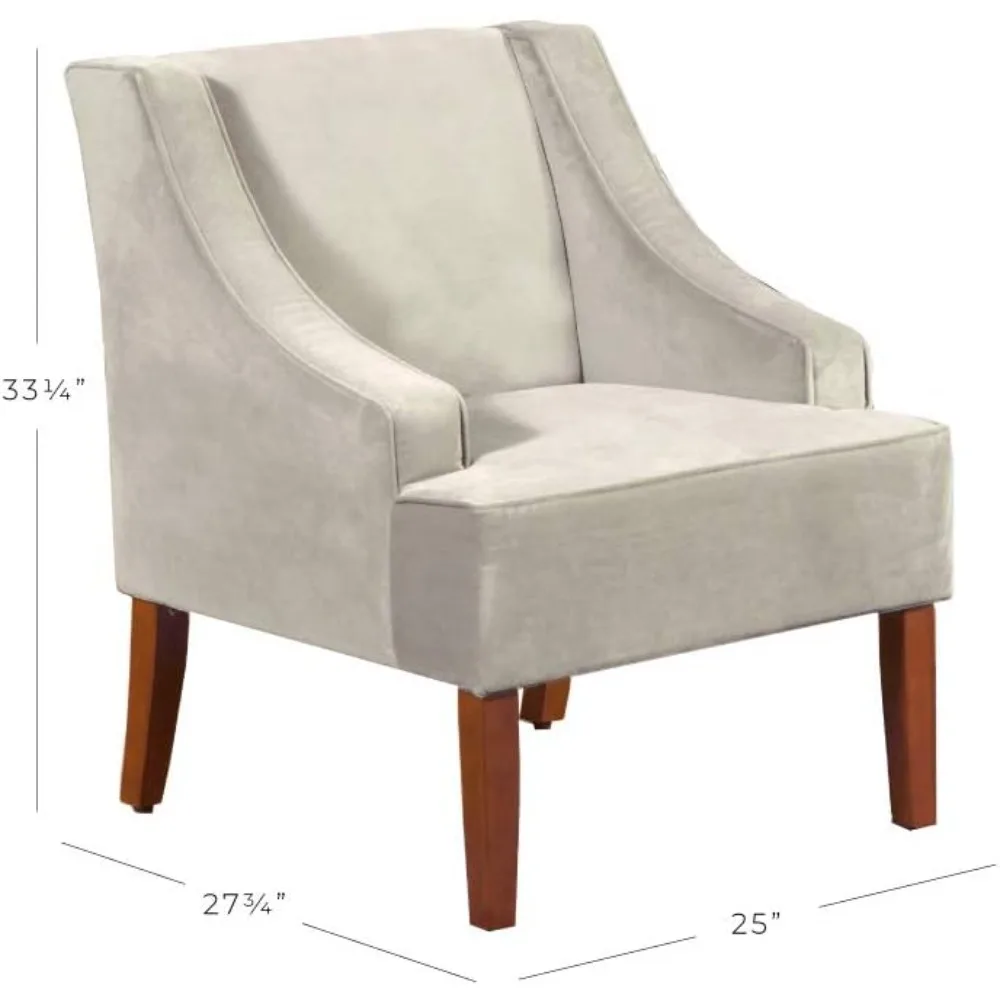 منتصف القرن الحديث لهجة كرسي الجناح الخلفي كرسي غرفة المعيشة مريح منجد مغرفة كرسي النسيج كرسي جانبي مع أرجل خشبية