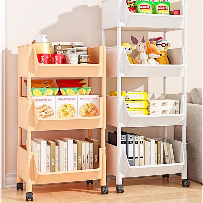 

Kitchen Furniture Organizer Trolley Storage Shelf Portable Steps Things Islands Wheels Cart Removable Carrinho Organizador Home