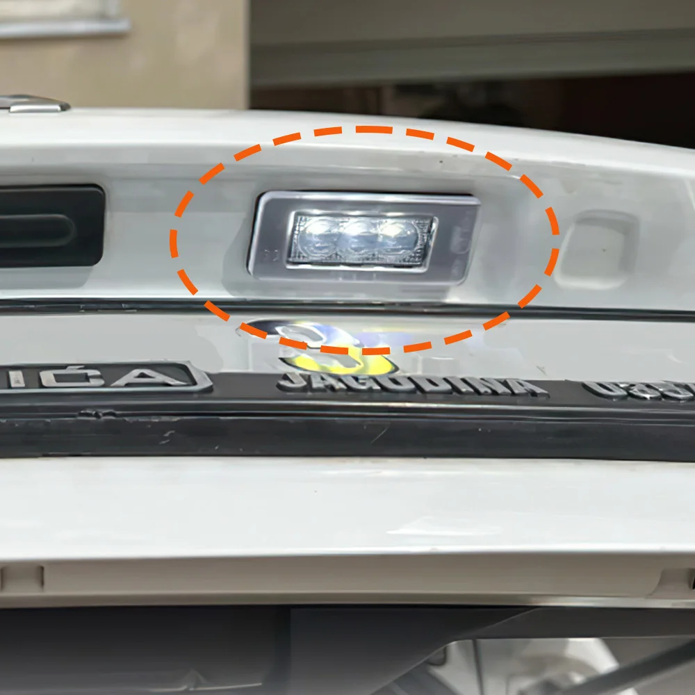 FOSITAN 2 قطعة لوحة ترخيص مُضاء مصباح صالح لبيجو 208 2008 308 508 SW 3008 5008