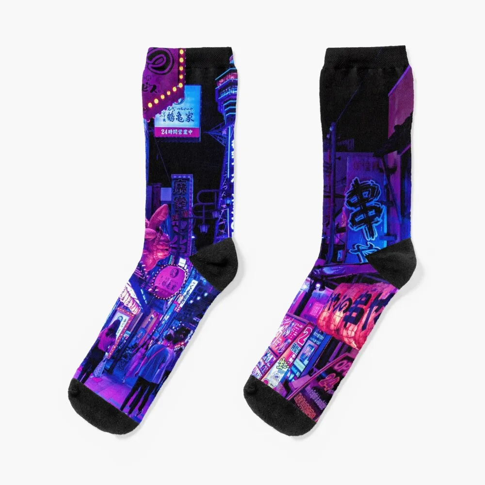 

Osaka City Anime Scenes Socks colored Christmas Boy Socks Women's