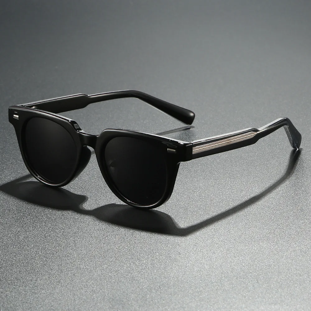 Qualität Polarisierte Sonnenbrille Frauen Männer Unisex Marke Quadratische Sonnenschutz Nieten Für Fahren Angeln Gläser