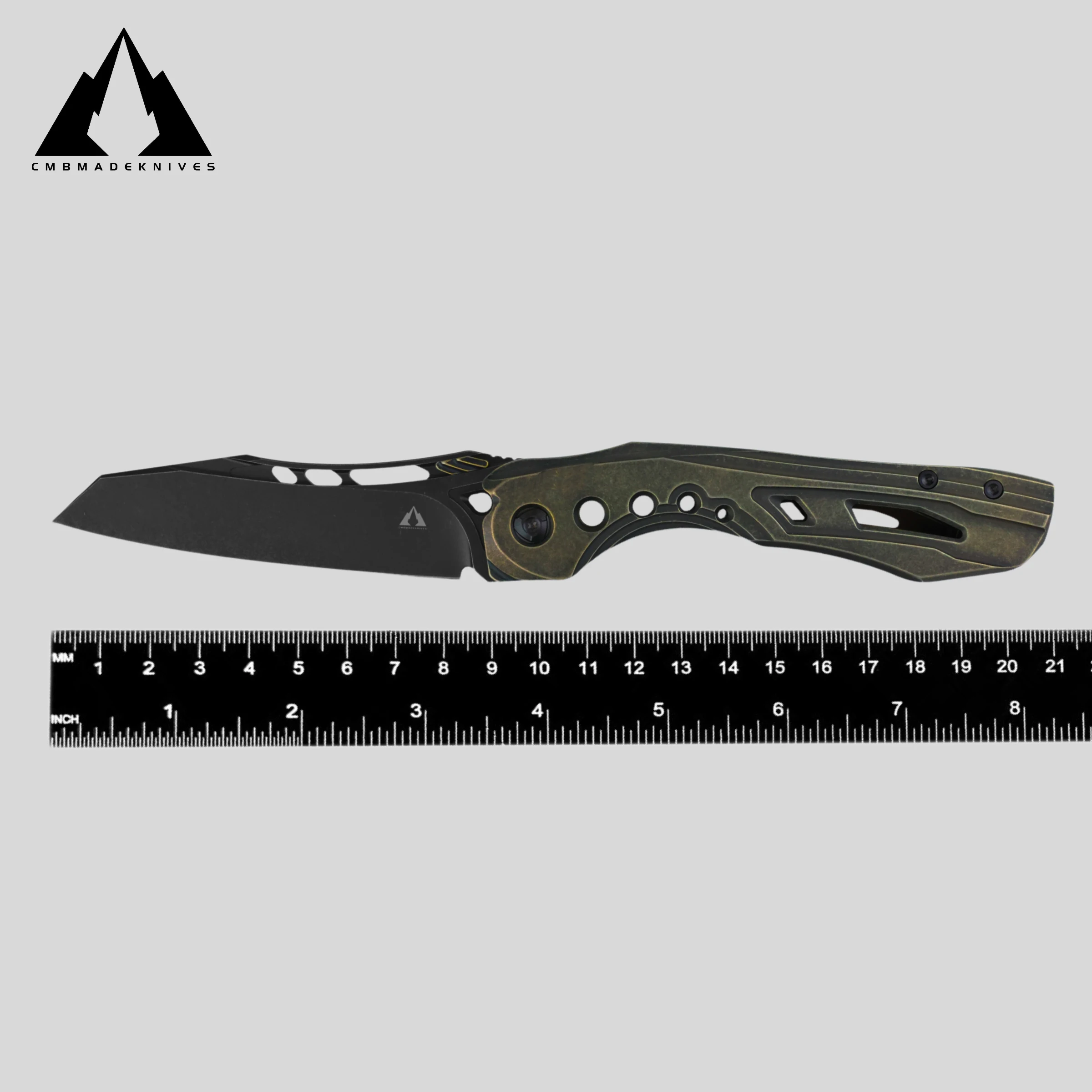 CMBMADEKNIVES CMB Devourer M390 Steel Titanium Handle Camping Pocket Folding Knife CMB-16C