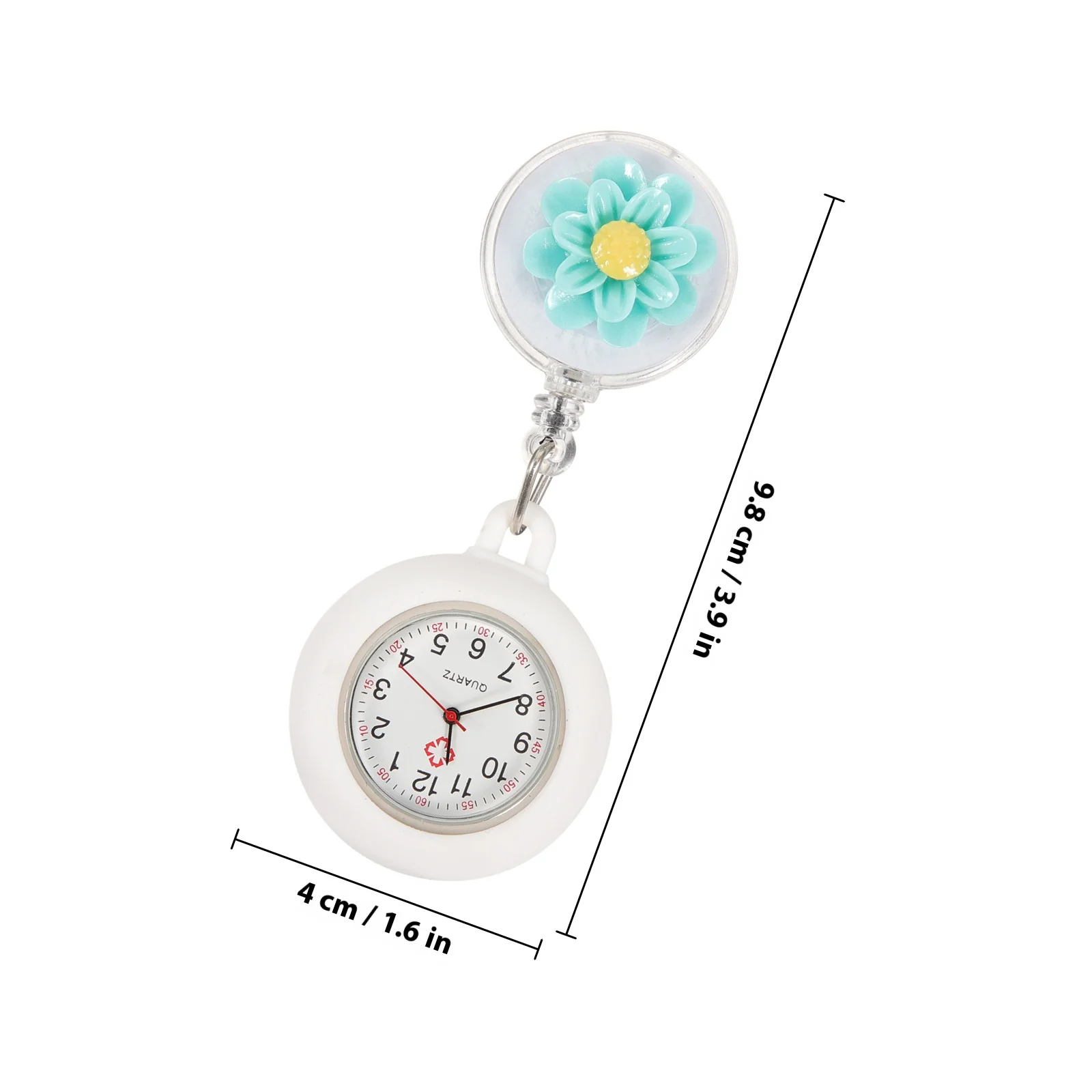Reloj de enfermera, reloj retráctil duradero con Clip para enfermeras médicas, uso de enfermería, relojes Fob para enfermeras