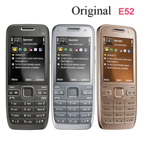 Original E52 Mobile Cell Phone Unlocked Bluetooth WIFI GPS 3G Russian Arabic Hebrew Keyboard, Old Phone Made on 2009, 3 Colors