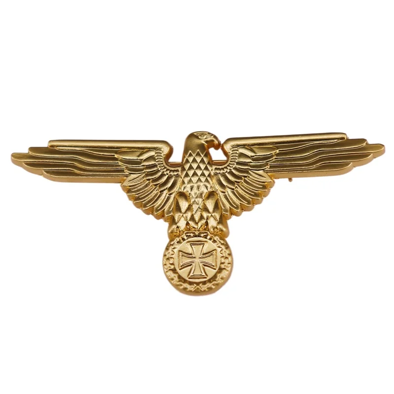 الحرب العالمية الثانية WW2 الألمانية العسكرية الصليب النسر غطاء دبوس شارة الذهبي والفضي دبوس نمط بروش الديكور الحرف