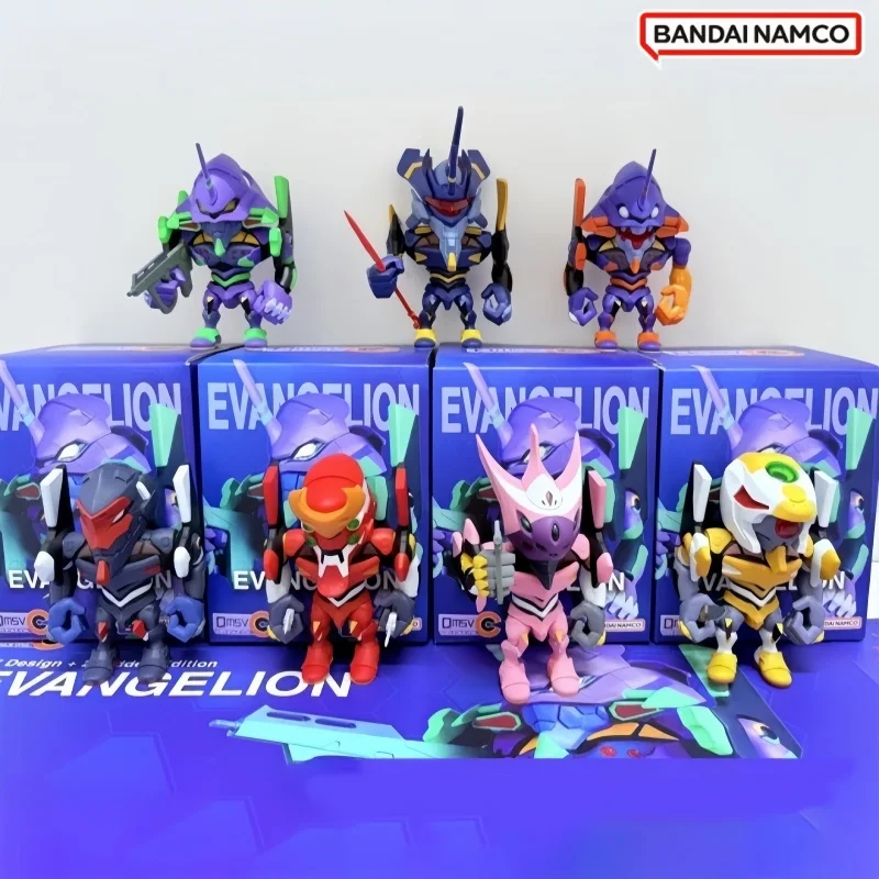 

Коллекционная фигурка Bandai Namco QMSV Neon Genesis Evangelion Chibi (Слепая коробка), Единица 01, Единица 02, Аниме, Модная игрушка, Коллекция для взрослых